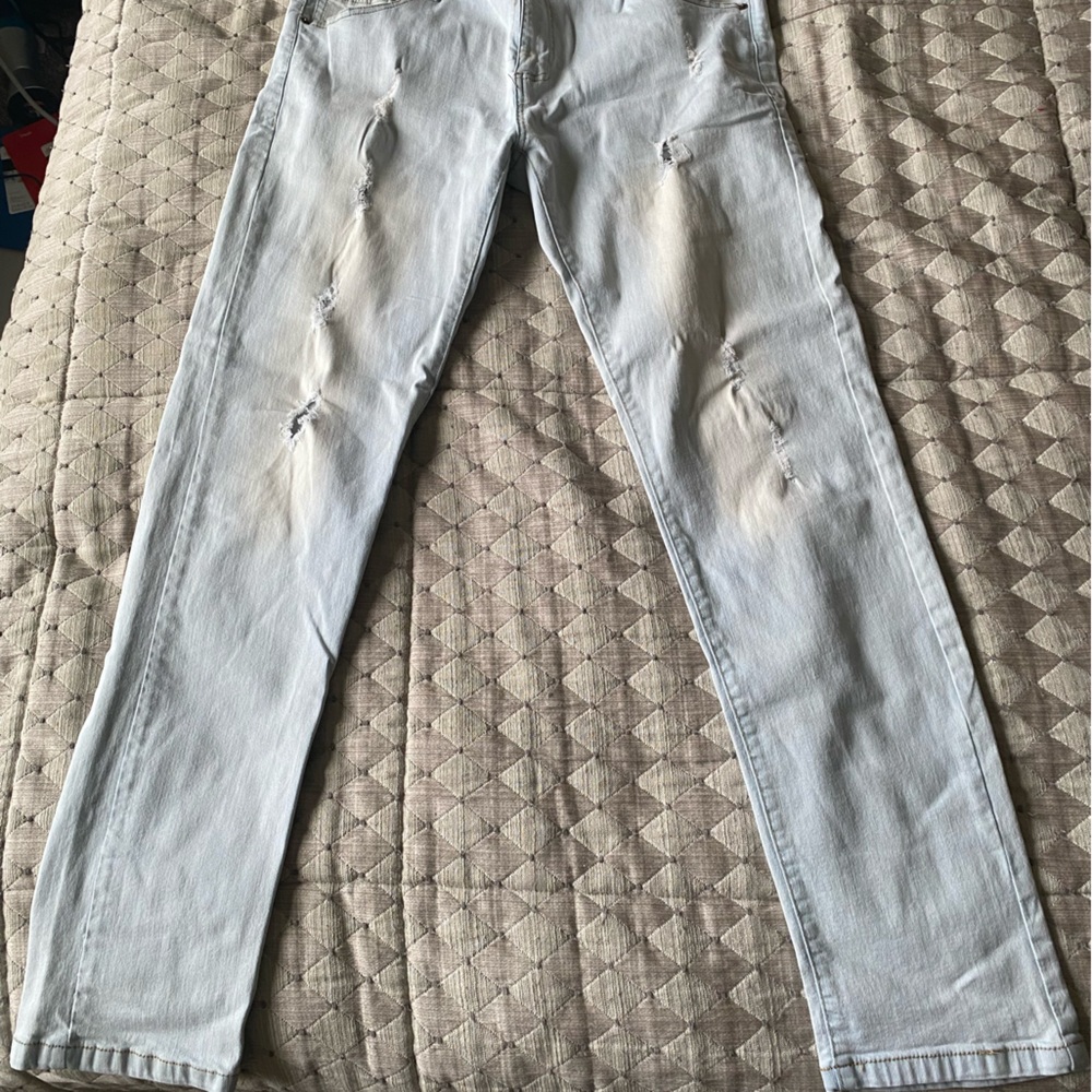 Company 81 Skinny Ripped White Jeans